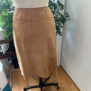 Theory Suede Skirt  in Camel Size 10